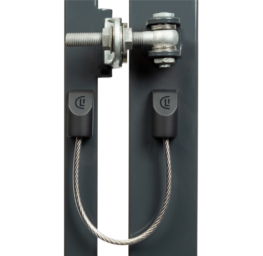 Stainless steel safety cable for gates up to 500 kg