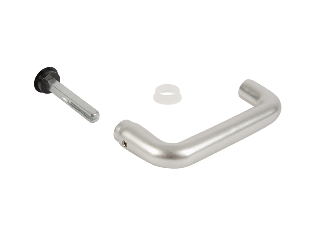 Półklamka wykonana z anodowanego aluminium do zamka antypanicznego
