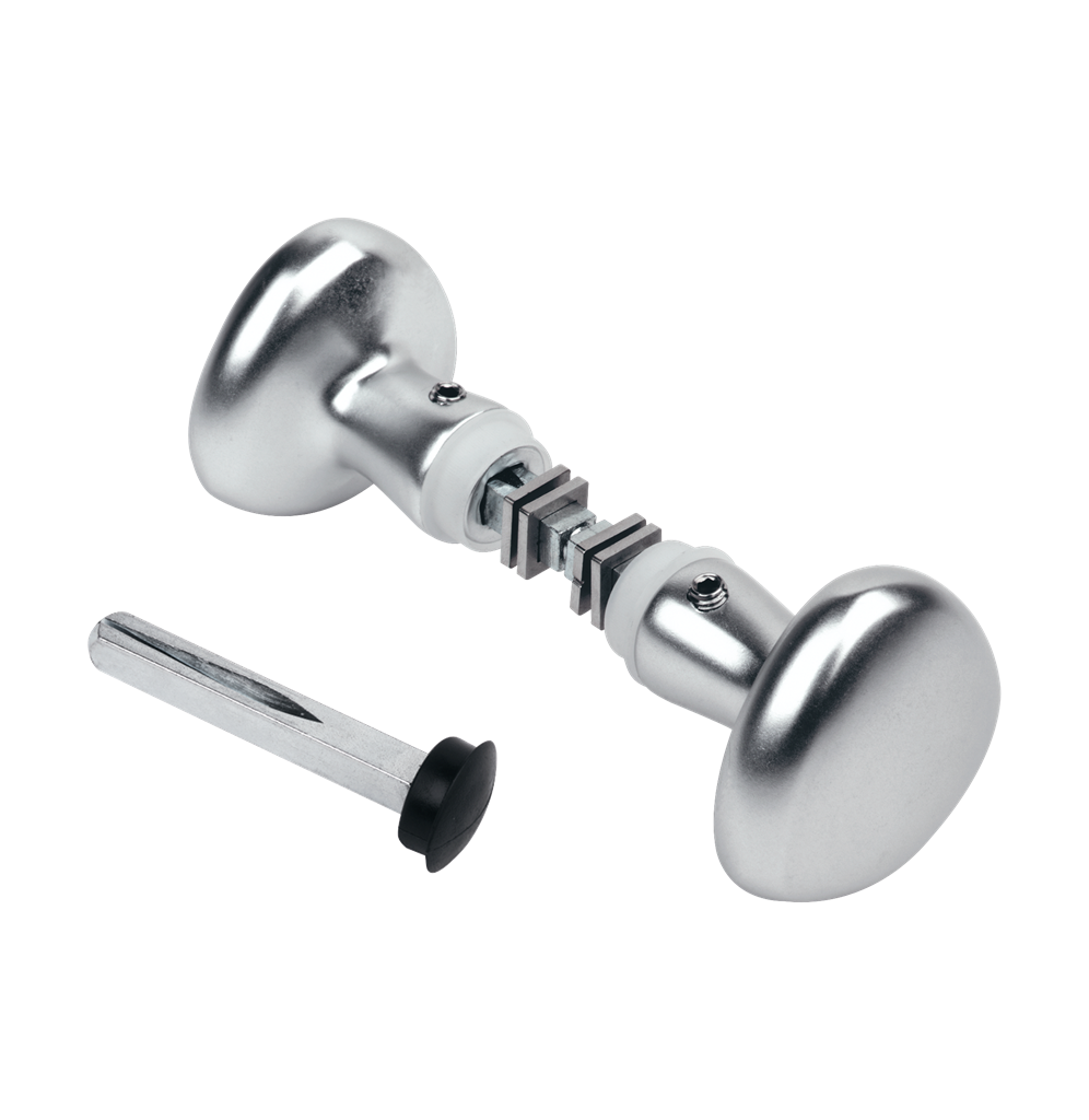 Gerundetes Aluminium-Drückerset