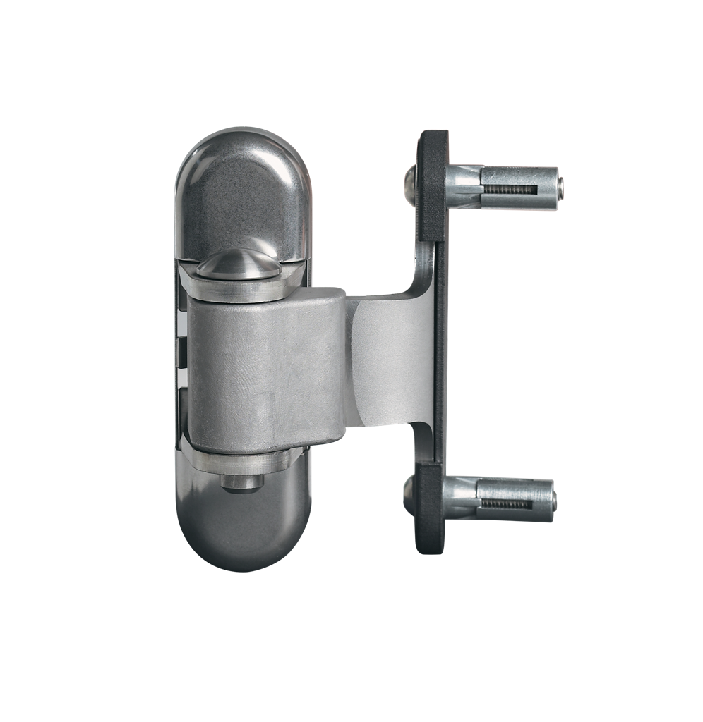 Charnière en inox à réglage tridimensionnel