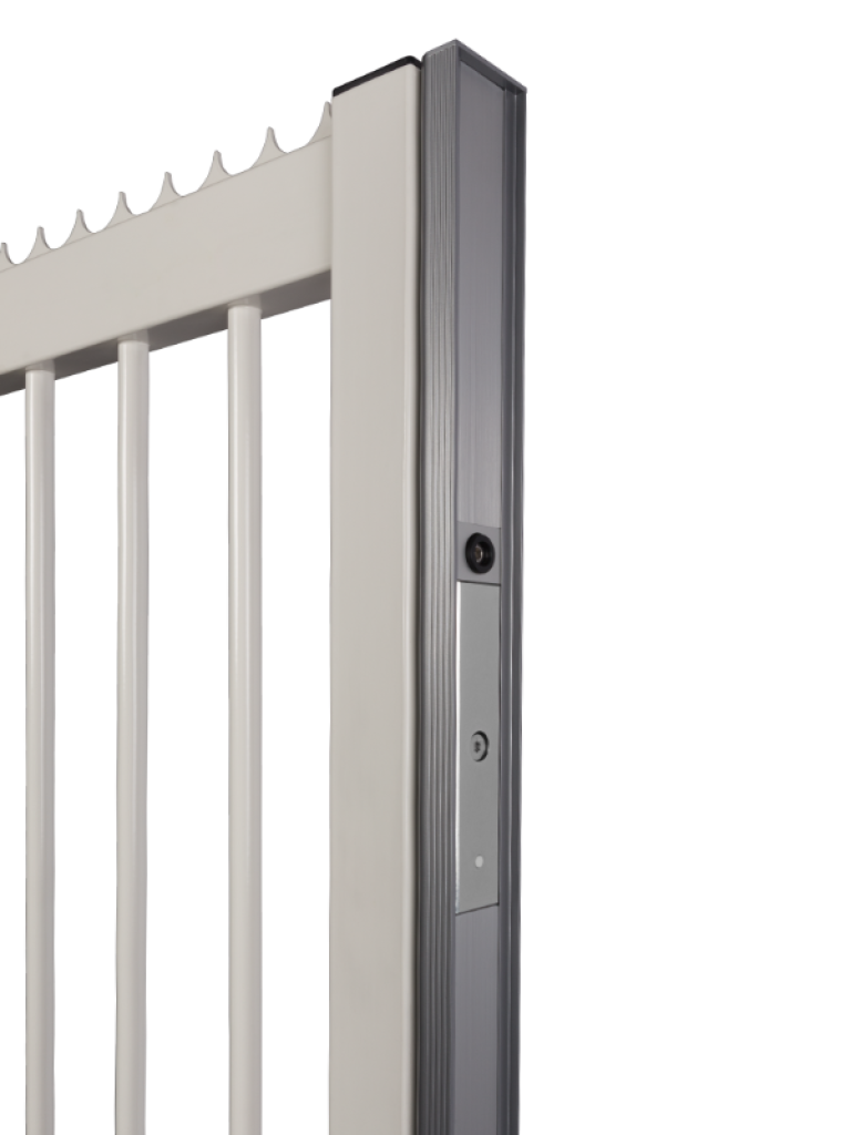 Aluminium afwerkprofiel voor schuifpoorten met MAGUNIT