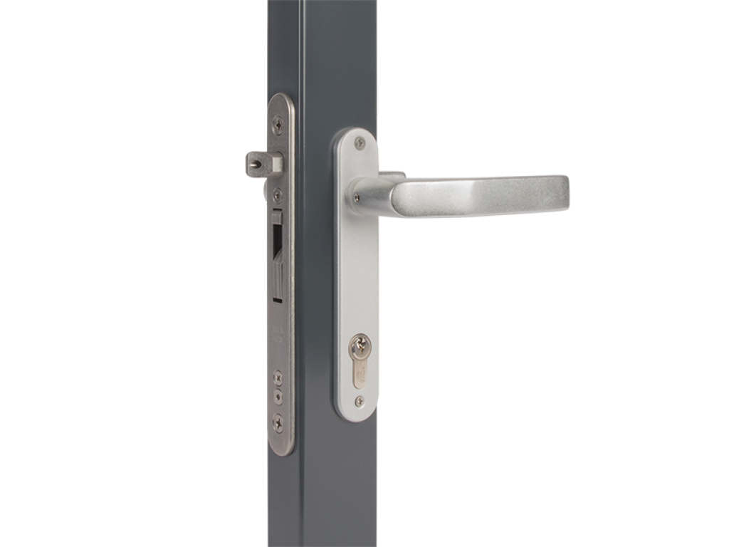 Insert lock with 40 mm backset for profiles of 60 mm or more
