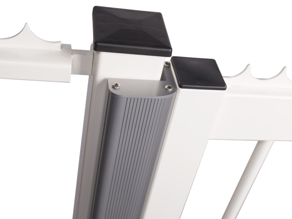 Aluminium finishing profile for swing gates to combine with MAGUNIT 