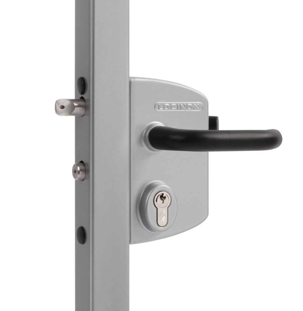 Surface mounted gate lock