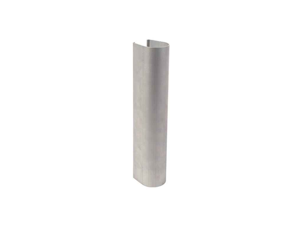 Uncoated aluminium shell for Lion gate closer