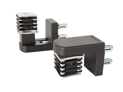 Compact, 2-way 90° hinge