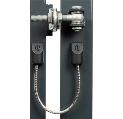Stainless steel safety cable for gates up to 500 kg
