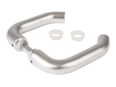Anodized aluminium handle pair for insert locks