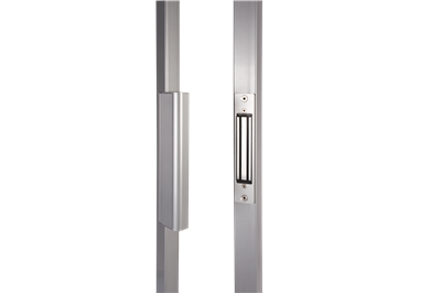 Integrated magnet lock for swing gates