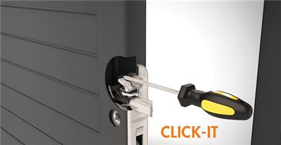 Insert lock with 20 mm backset for profiles of 40 mm or more