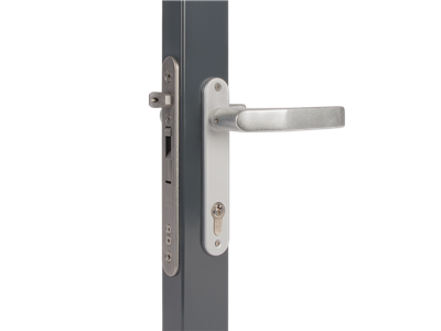 Insert lock with 40 mm backset for profiles of 60 mm or more