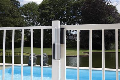 Compact hinge and gate closer in one