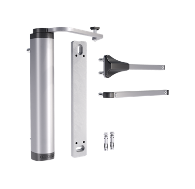 Powerful and all-round hydraulic gate closer for wall mounting