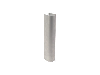 Uncoated aluminium shell for Lion gate closer