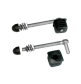 Hinge set with polyamide plugs for garden gates