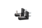 Compact, 2-way 90° hinge