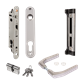 Complete set met insteekslot en slotvanger voor metalen, aluminium en PVC poorten
